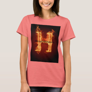 Camiseta Mujer desagradable en llamas