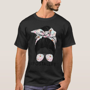 Camiseta Mujer: Desordenada trabajadora postal de postallif