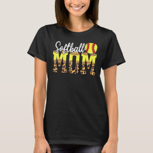 Camiseta Mujer Día de la Madre Deportivo de Softball Mom Le