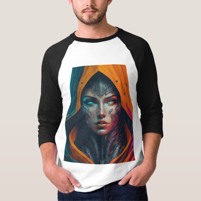 Camiseta "Mujer digital con mente aguda" (Anverso)