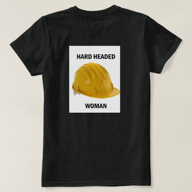 Camiseta Mujer dirigida dura (Reverso del diseño)