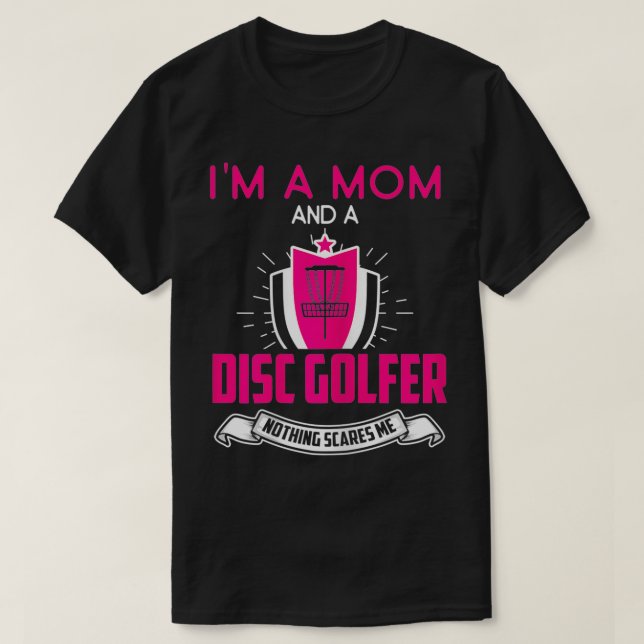 Camiseta Mujer: Disk Golf Mom: Funny Mother Disk Golfing Sp (Diseño del anverso)