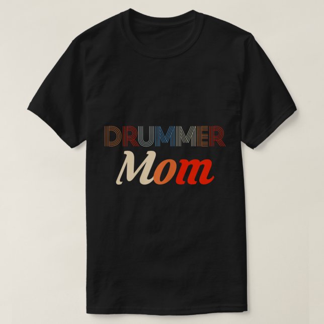 Camiseta Mujer Drummer Mamá tambora tambor Drumset Snare Mu (Diseño del anverso)