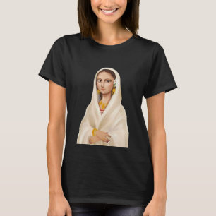 Camiseta Mujer elegante retrato   Ilustración de arte cultu