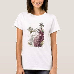 Camiseta Mujer elegante vestida con un vestido "a l'Anglais