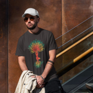 Camiseta Mujer En Árbol De Pose De Yoga