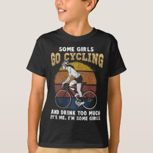 Camiseta Mujer en bicicleta de ciclismo femenino ingeniosa