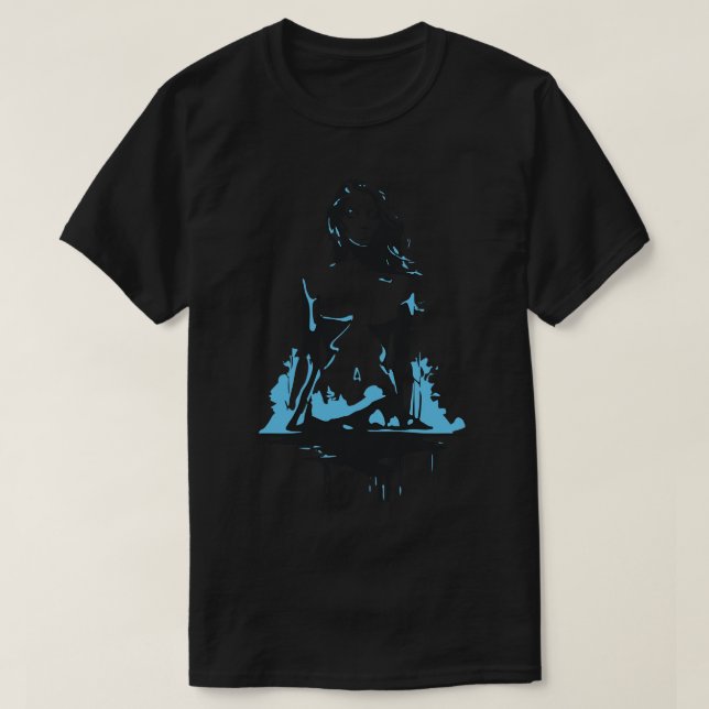 Camiseta mujer en el agua (Diseño del anverso)