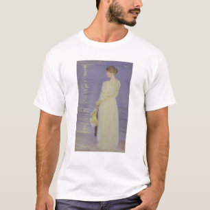 Camiseta Mujer en el blanco en una playa, 1893