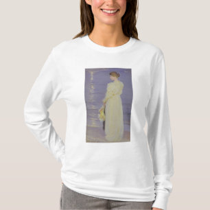 Camiseta Mujer en el blanco en una playa, 1893