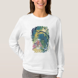 Camiseta Mujer en el jardín