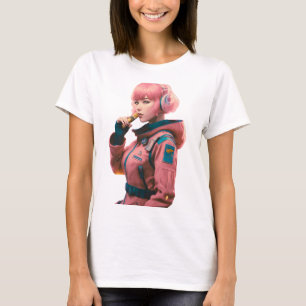 Camiseta Mujer en estilo de ciencia ficción