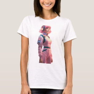 Camiseta Mujer en estilo de ciencia ficción