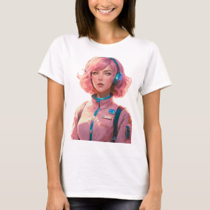 Camiseta Mujer en estilo de ciencia ficción