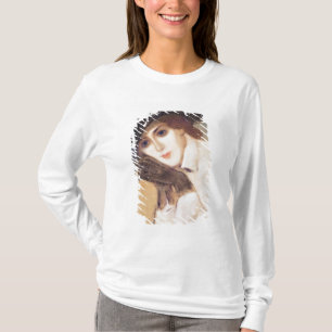 Camiseta Mujer en guantes negros