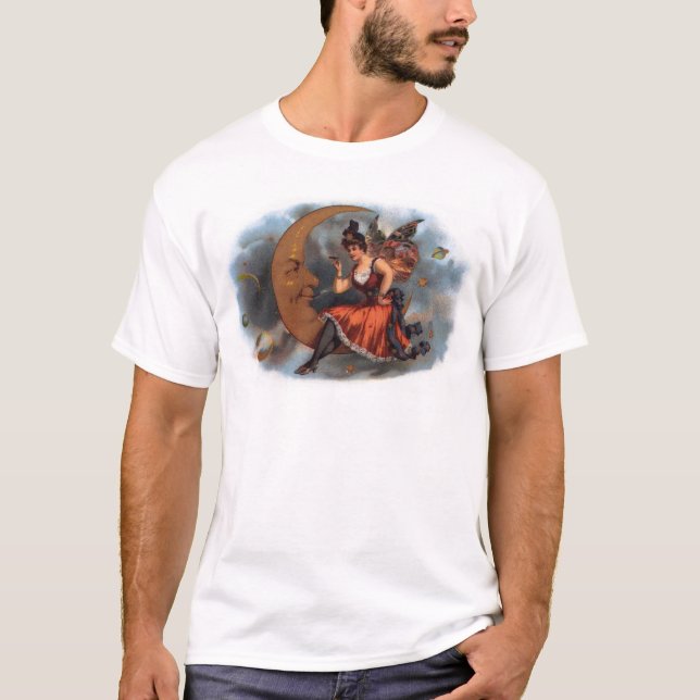Camiseta Mujer en la luna (Anverso)