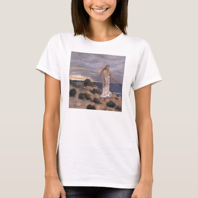 Camiseta Mujer en la playa de Puvis de Chavannes (Anverso)