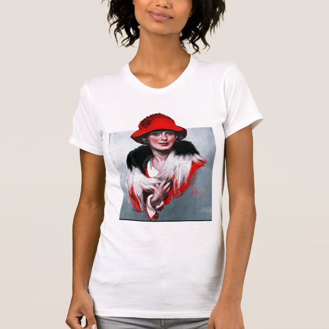 Camiseta Mujer en Red Hat (Anverso)