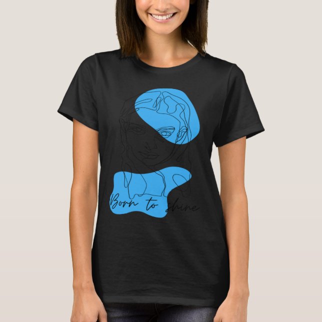 Camiseta Mujer Enfrentada Brilla Línea Bohemiana Motivati M (Anverso)