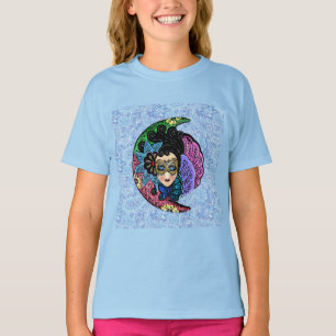 Camiseta Mujer enmascarada y luna creciente