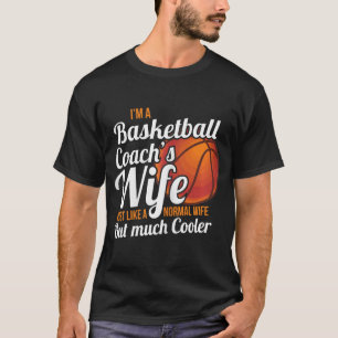 Camiseta Mujer entrenadora esposa entrenadora de baloncesto