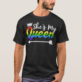 Camiseta Mujer: Es mi novia gay reina Matchi