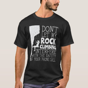 Camiseta Mujer escaladora de rocas Boulderer montañista sen