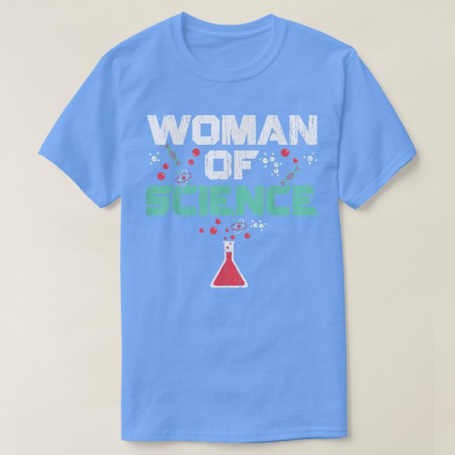Camiseta Mujer: Escuadrón De Ciencia, Ciencia, Ciencia Y Te (Diseño del anverso)