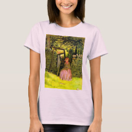 Camiseta Mujer esperando (por John Everett Millais)