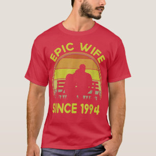 Camiseta Mujer Esposa Épica Desde 1994 28ª Boda Anniversa