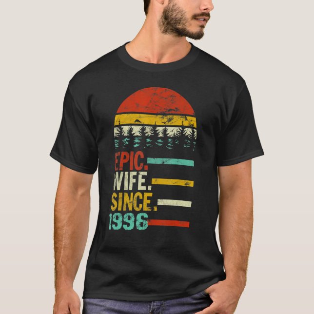Camiseta Mujer Esposa Épica Desde 1996 (Anverso)