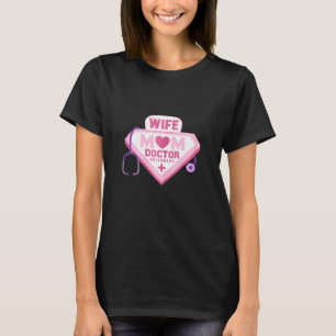 Camiseta Mujer Esposa Mamá Médica Superheroína Mujeres Ph m