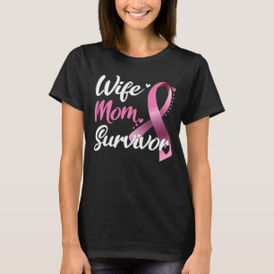 Camiseta Mujer Esposa Mamá Sobreviviente Diseña Regalo Para