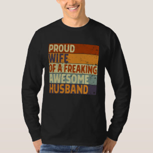 Camiseta Mujer Esposa orgullosa de un marido increíble  Cas