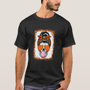 Camiseta Mujer esqueleto escarabajo Goma de burbuja Lazy Ha