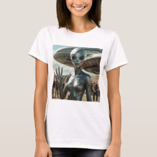 Camiseta Mujer extraterrestre HOLA