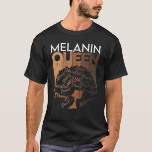Camiseta Mujer fenomenal negra educada Melanin Black Hist