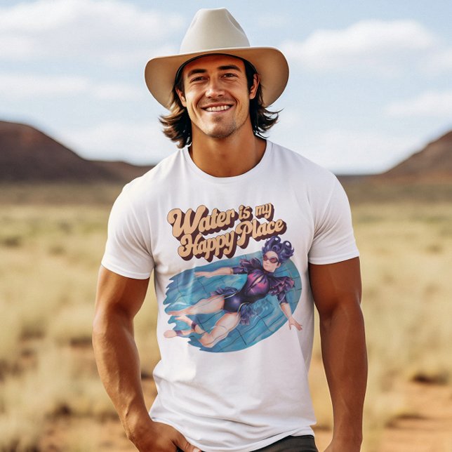 Camiseta Mujer flotando en un lugar feliz (Subido por el creador)