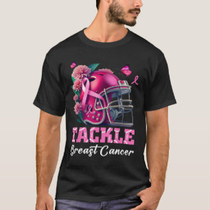 Camiseta Mujer frente a la estela de lazo rosado contra el