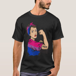 Camiseta Mujer Fuerte Orgullo Bisexual Lgbt Mamá
