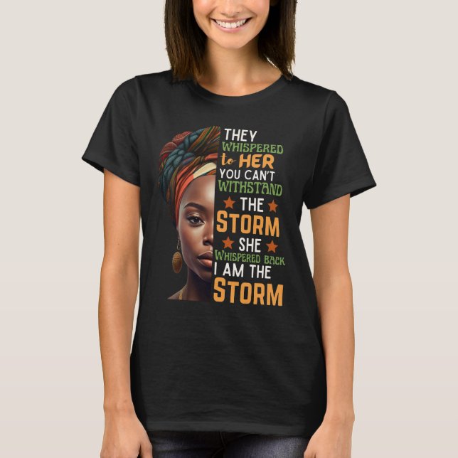 Camiseta Mujer Fuerte Susurró La Tormenta El 19 De Junio (Anverso)