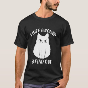 Camiseta Mujer Gato Divertido Peludo Averigua