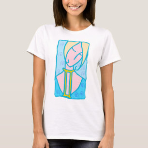 Camiseta Mujer gemini 1920 de azul con símbolo