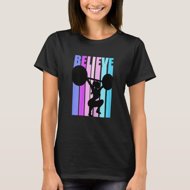 Camiseta Mujer: Gimnasio de elevación de pesas - Tra person (Anverso)