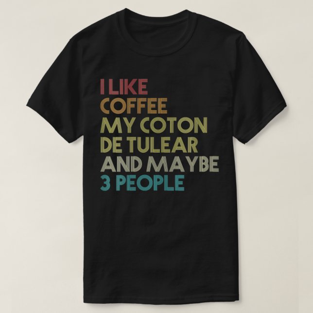 Camiseta Mujer Graciosa Dueña De Perro Coton De Tulear Café (Diseño del anverso)