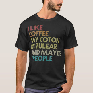 Camiseta Mujer Graciosa Dueña De Perro Coton De Tulear Café