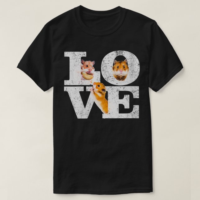 Camiseta Mujer Graciosa Me Encanta Los Hamsters Regalo Masc (Diseño del anverso)