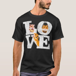 Camiseta Mujer Graciosa Me Encanta Los Hamsters Regalo Masc