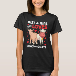 Camiseta Mujer Granjera De Animales Solo Una Chica Que Ama 
