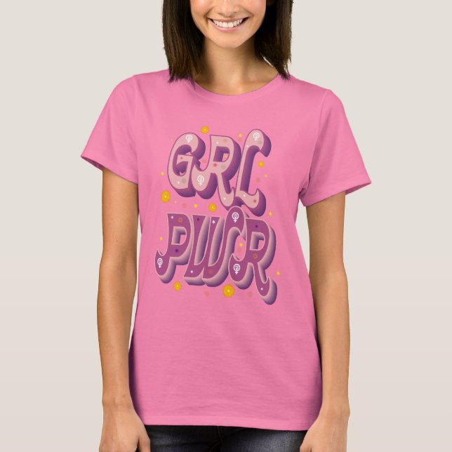 Camiseta Mujer GRL PWR (Anverso)
